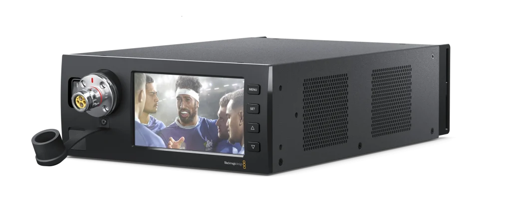 Blackmagic Studio Fiber Converter – live production for hire in Cardiff