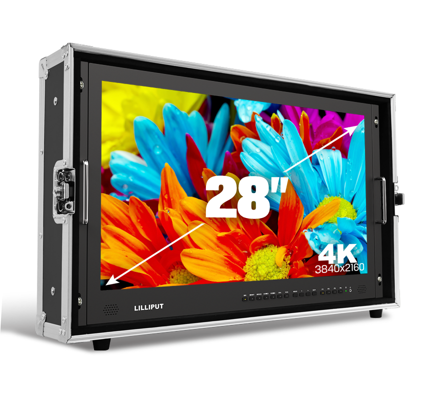 Lilliput BM280-4KS 28inch Monitor – monitors & transmission for hire in Cardiff