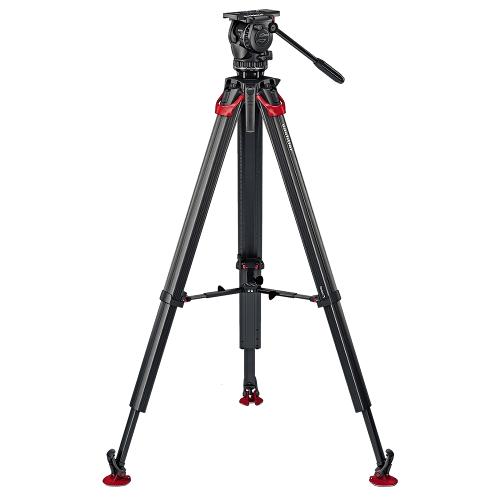 Sachtler Aktiv10 with Flowtech 100 MS Tripod – grip & support for hire in Cardiff
