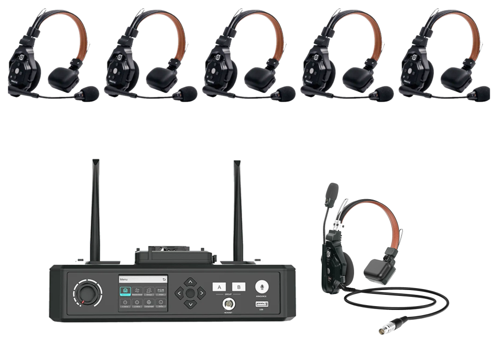 Solidcom C1 Pro Live Kit, 6-way (with hub) – comms for hire in Cardiff