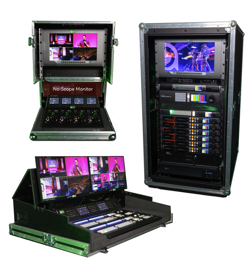 Blackmagic 12G 2M/E Portable Production Unit – vision mix for hire in Cardiff