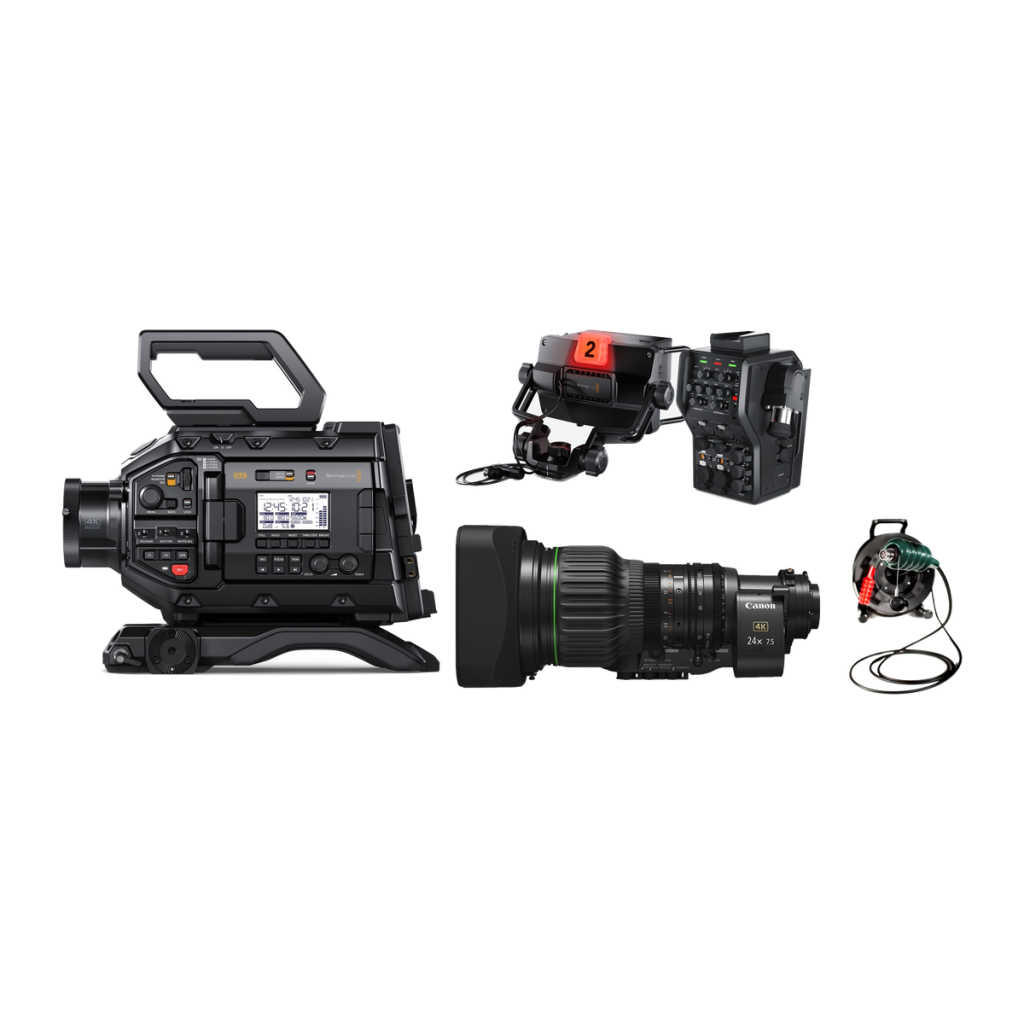 Blackmagic URSA Broadcast G2-Live SMPTE Kit – cameras for hire in Cardiff