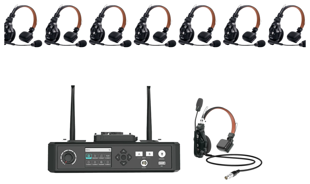 Solidcom C1 Pro Live Kit, 8-way (with hub) – comms for hire in Cardiff